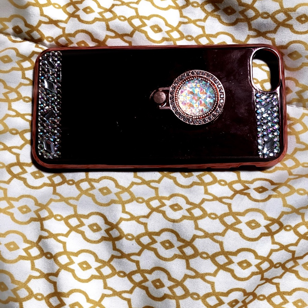 🌹🎇Rose gold and diamond iPhone 7+ phone case🧡